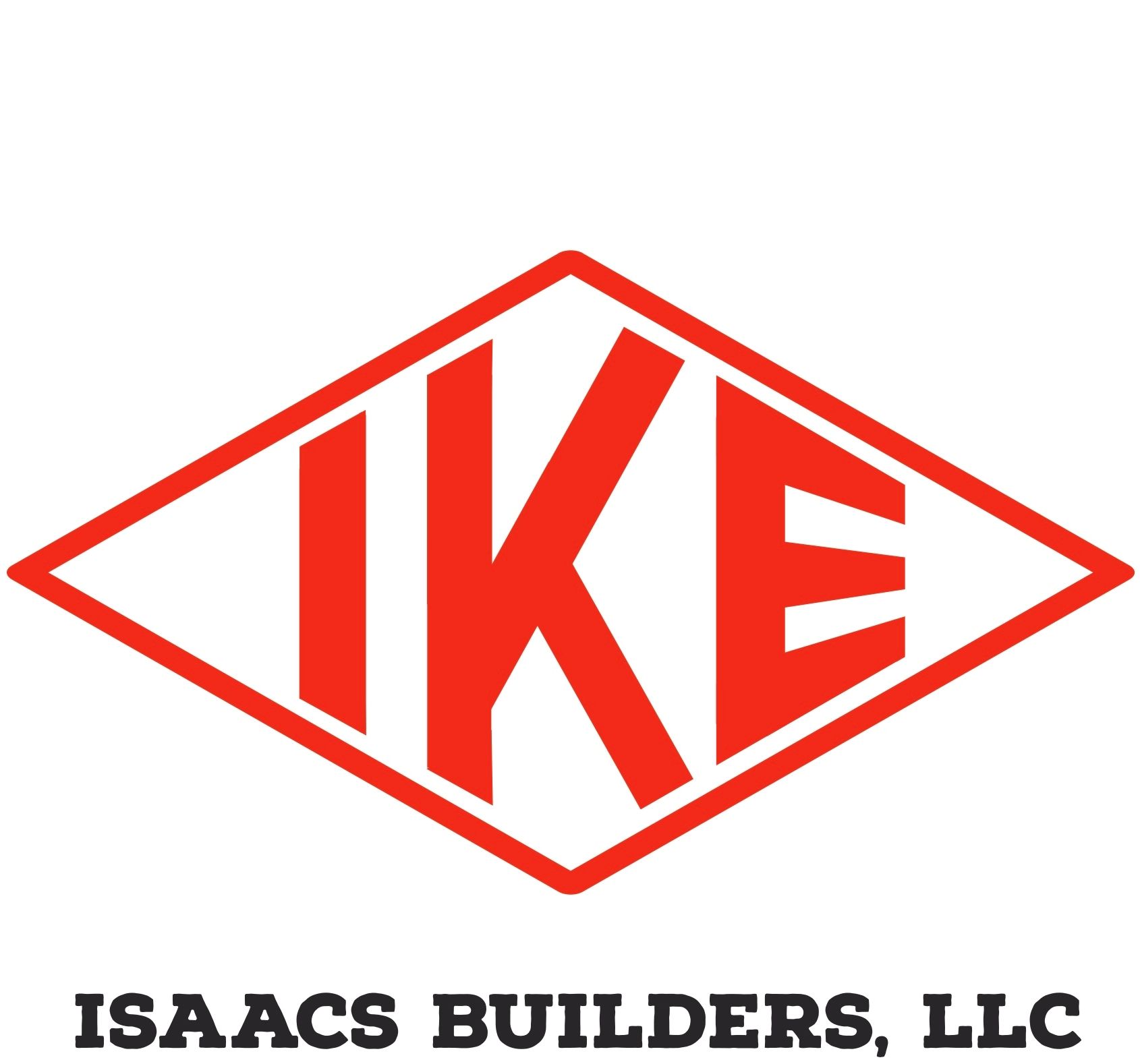Red IKE logo above the text “ISAACS BUILDERS, LLC”