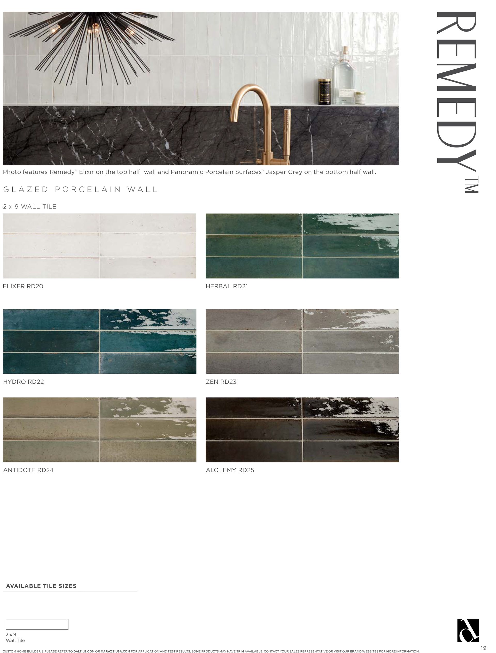 There are many different types of tiles in this brochure.