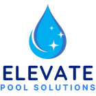 Blue water droplet logo with stars above the text “ELEVATE POOL SOLUTIONS”