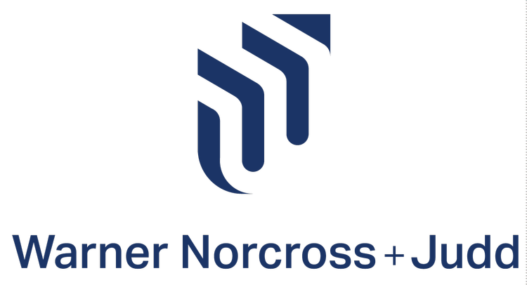 Warner Norcross + Judd logo in navy blue on a white background