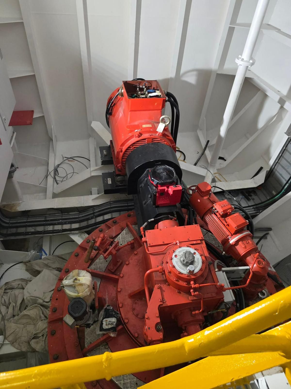 Orange Industrial Machinery — Ocean Mate Marine Services in Coomera, QLD