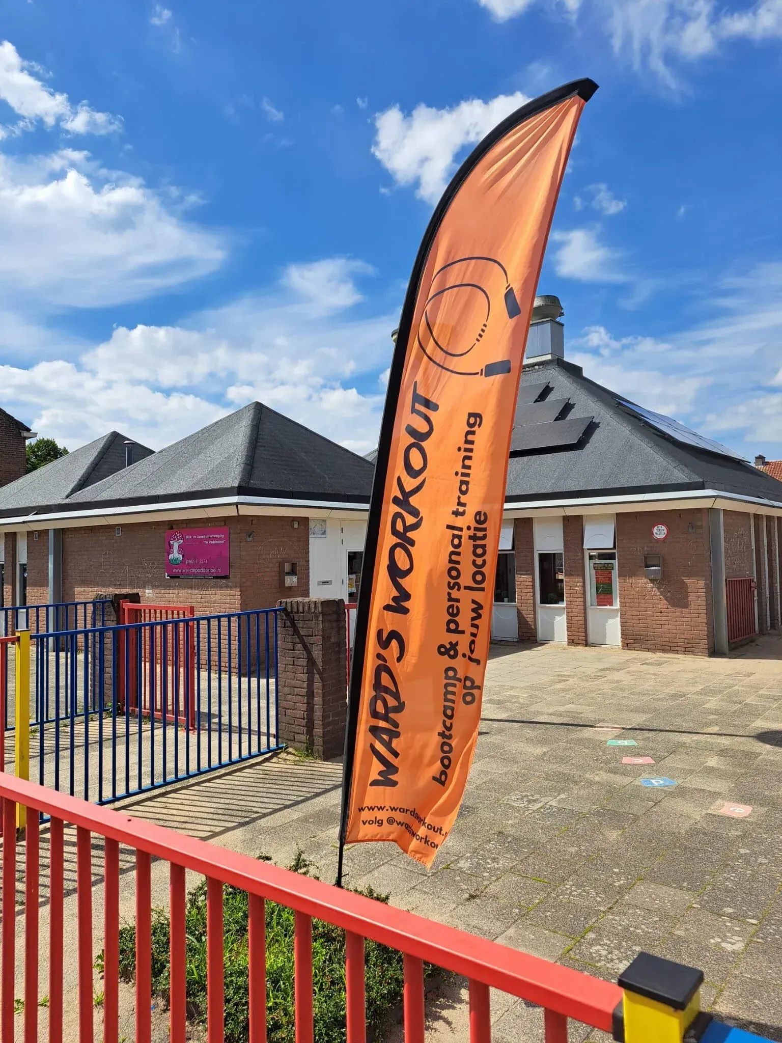 Oranje vlag voor 