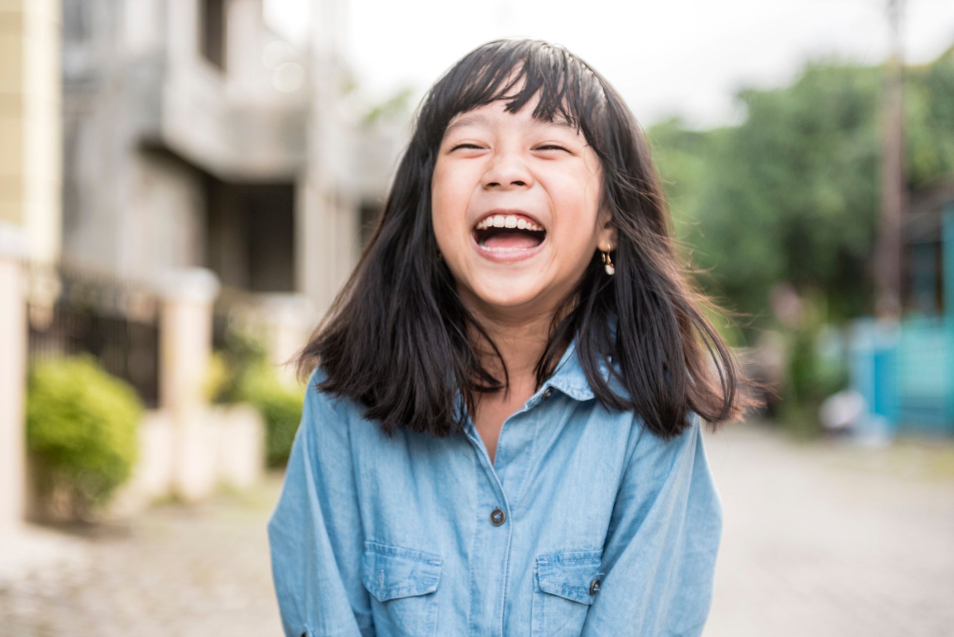 Child laughing