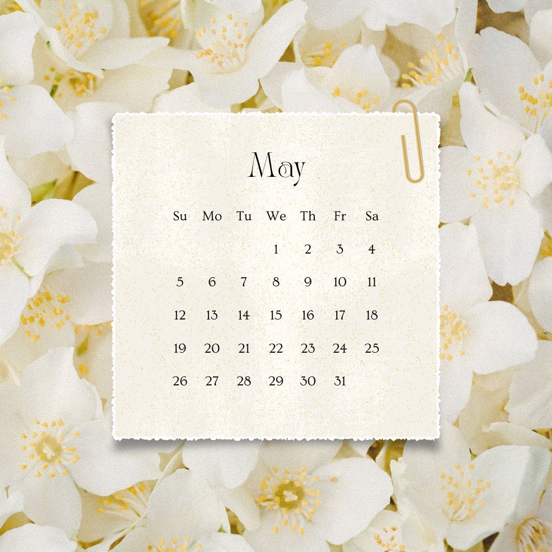 May Calendar — Franklin, TN — Shara Smile May Calendar — Franklin, TN — Shara Smile