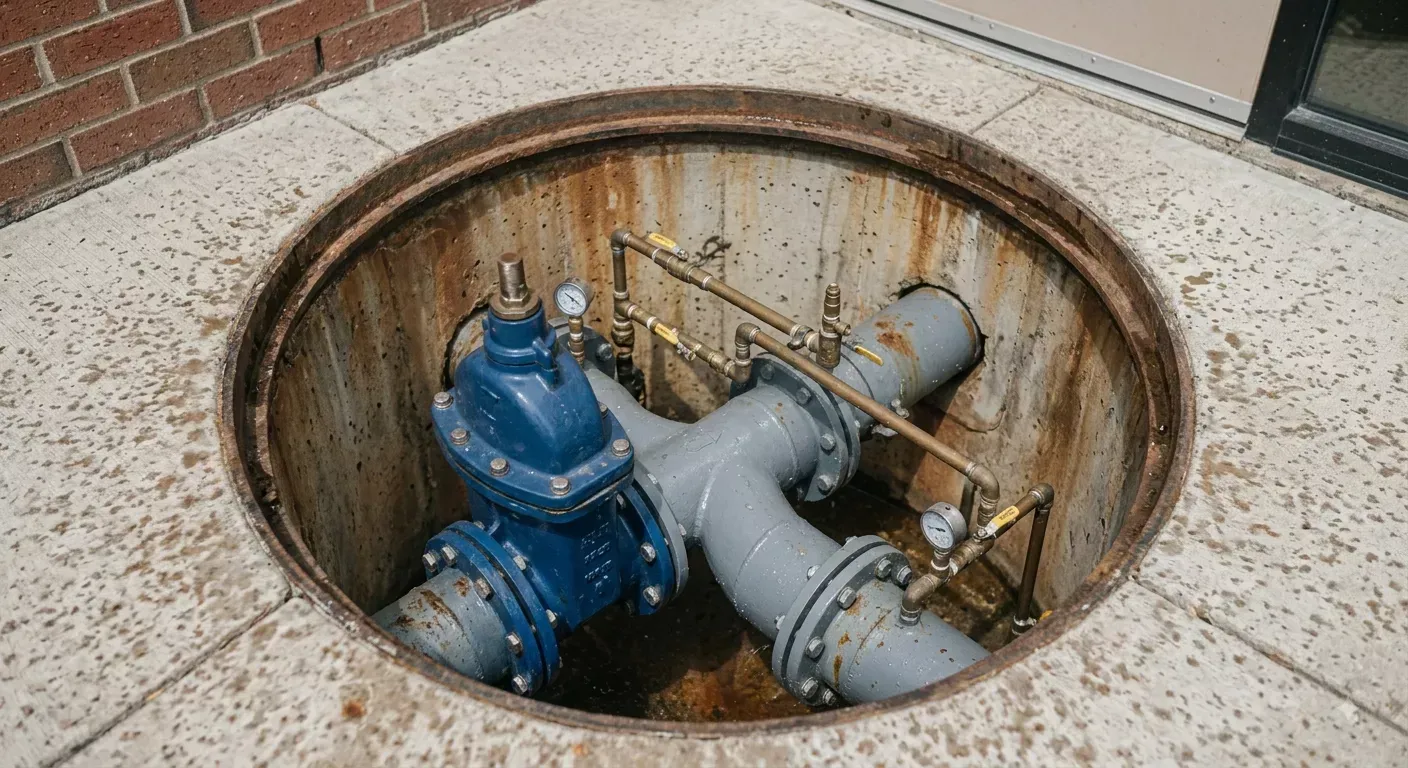 Gas control valve on a water heater being inspected and serviced by Top Grade Plumbing in Bakersfield CA