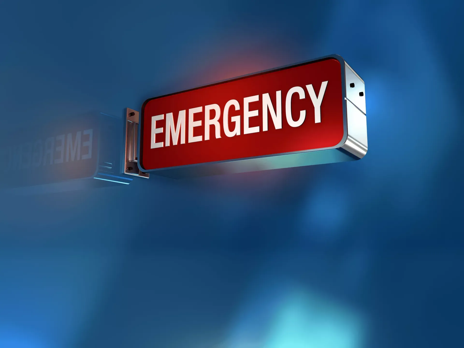 Illuminated emergency plumbing sign representing 24 hour emergency plumbing service in Bakersfield CA