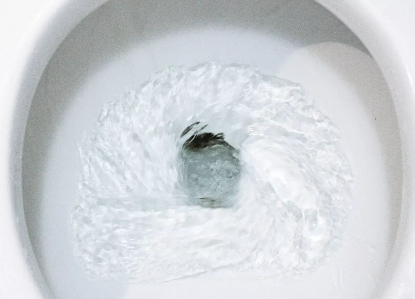 Toilet bowl flushing properly after a toilet repair service completed by Top Grade Plumbing in Bakersfield CA