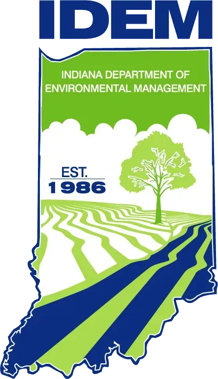 A logo for the indiana department of environmental management