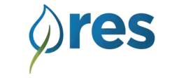 A logo for ores with a leaf in the middle