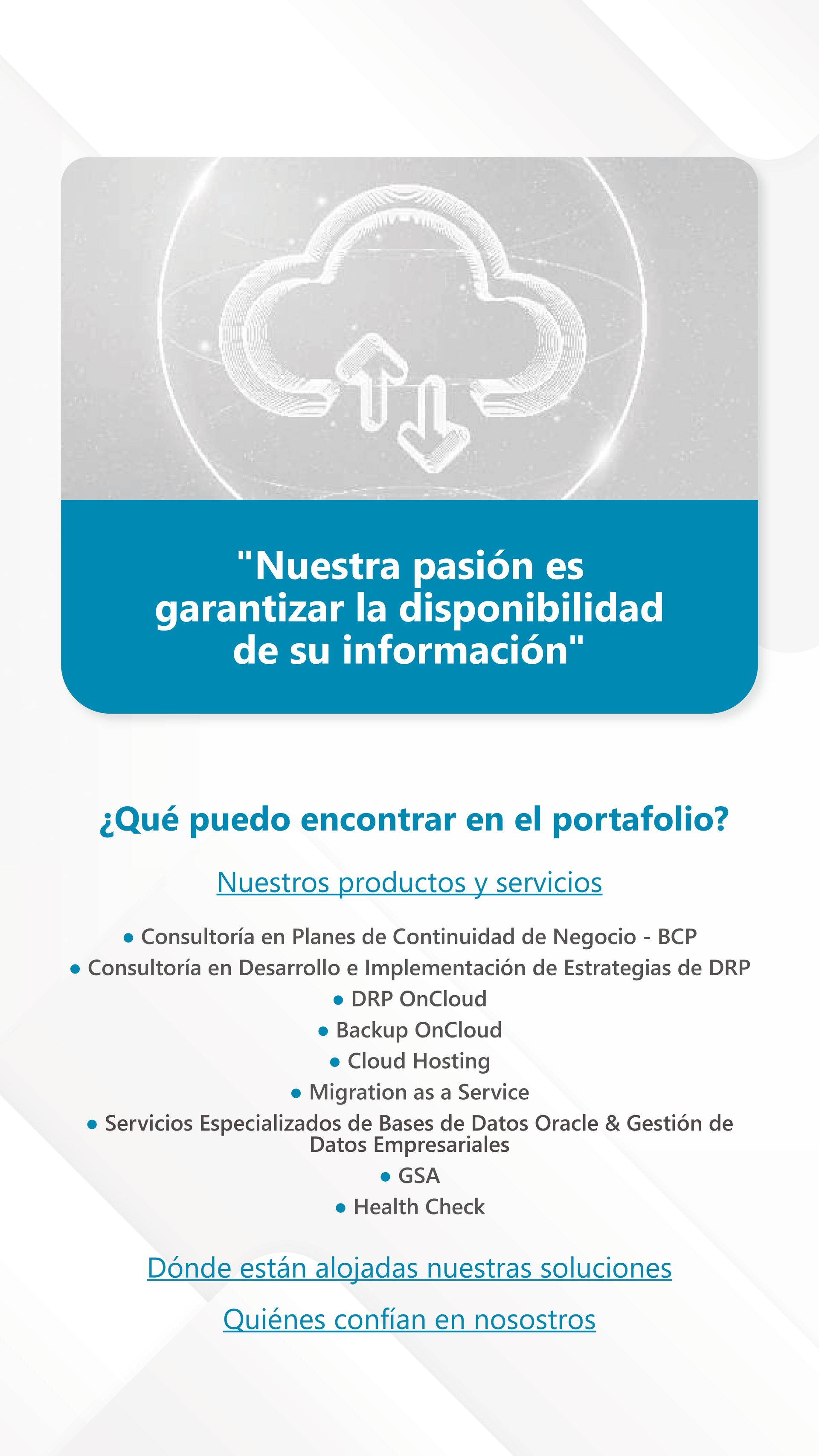 servicio BCP México” / “consultoría BCP México”
“plan de continuidad de negocio empresa” / “plan de continuidad operacional