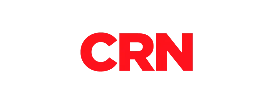 Logotipo rojo de CRN sobre fondo blanco