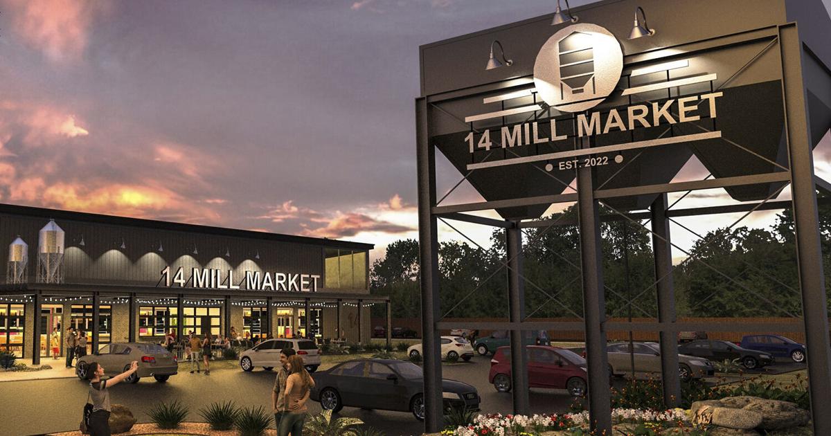An artist 's impression of the 14 mill market