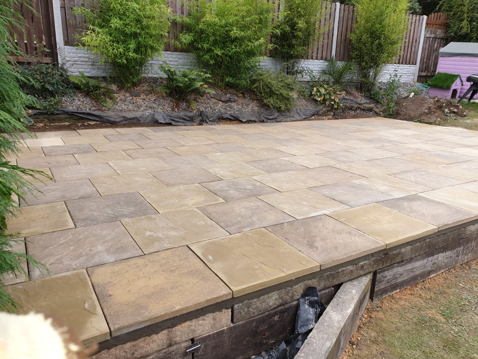 Indian stone patio in Heeley Sheffield