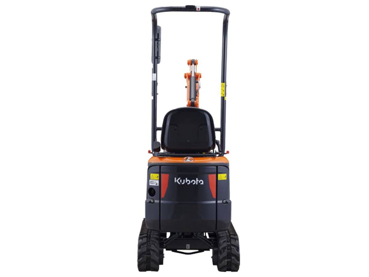 Driveways Sheffield micro digger for hire rear view