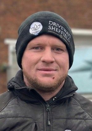 Darren, digger driver and brick and block paving specialist at Driveways Sheffield