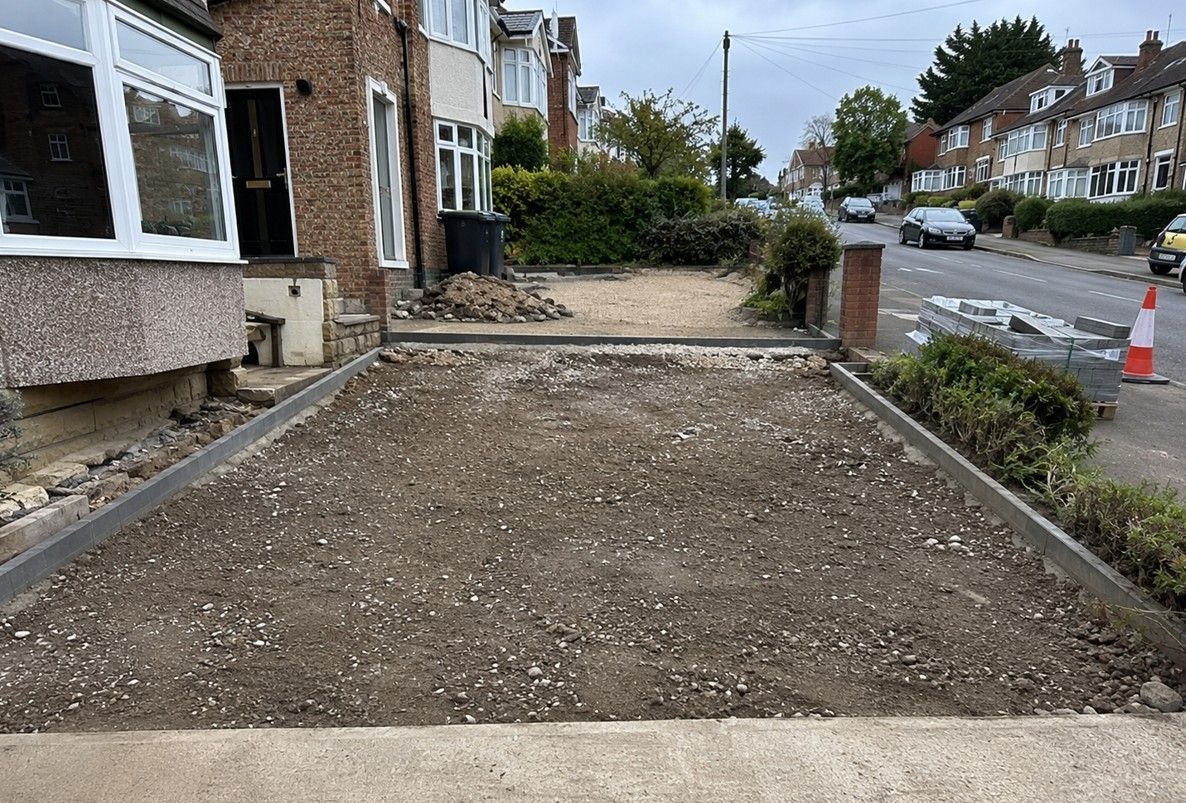 Driveway installation in progress in Woodhouse Sheffield S13