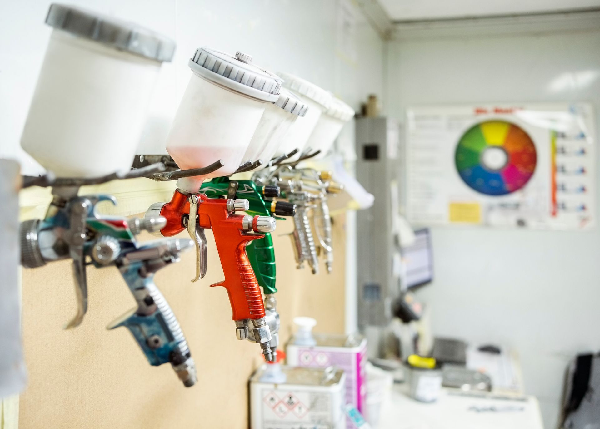 Set Of Paint Spray — Fort Myers, FL — Clear Choice Auto Paint Supply