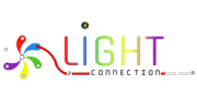 Un logo coloré pour une entreprise appelée light connection.