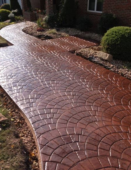 decorated stamped concrete patio contractor neat lawrence ks
