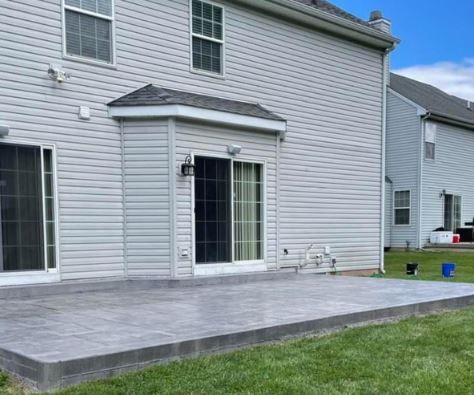 concrete patio with steps lawrence ks