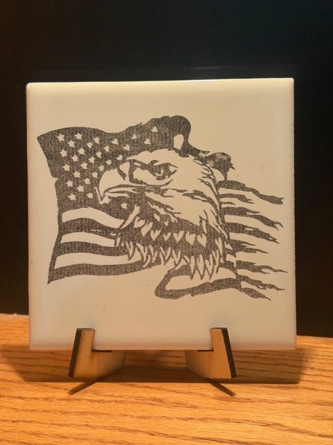 Eagle And Flag