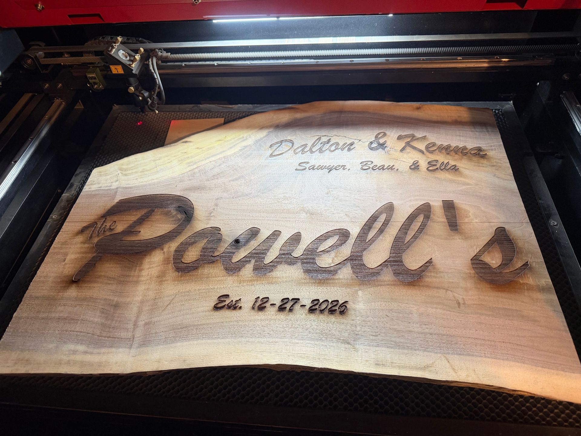 Wood Name Plaque