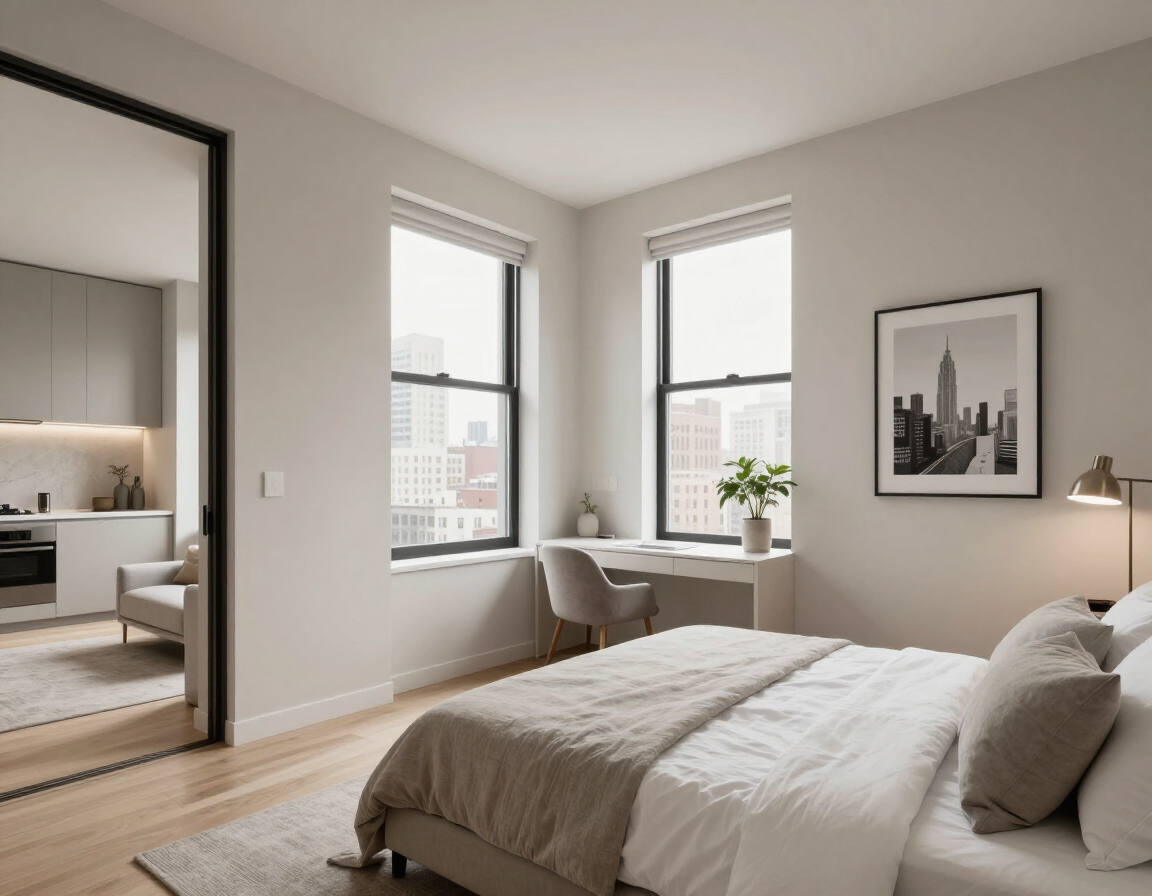 Second bedroom with natural light