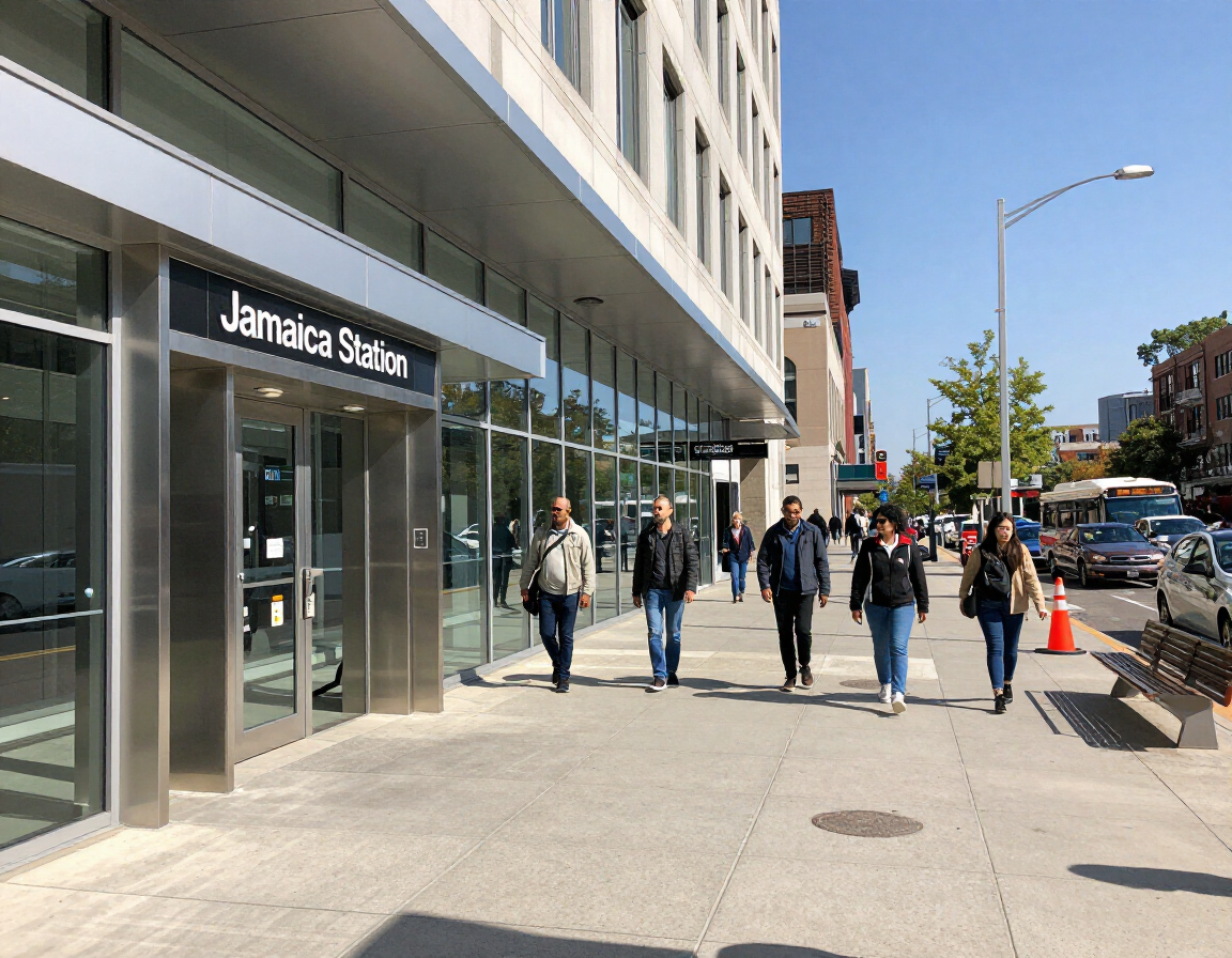Jamaica Station transit hub exterior