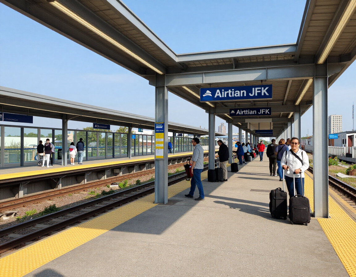 LIRR and AirTrain at Jamaica Station