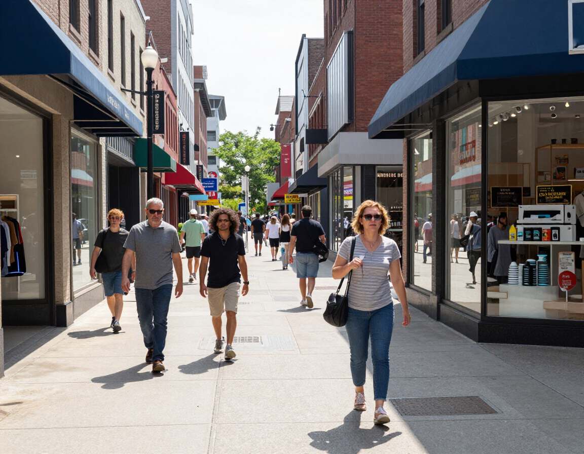 Jamaica Center shopping corridor