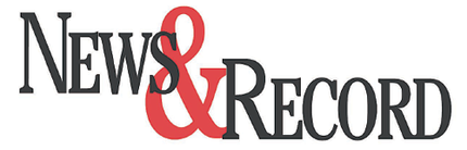 The logo for news & record is red and black on a white background.