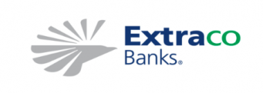 The extraco banks logo has a bird on it.