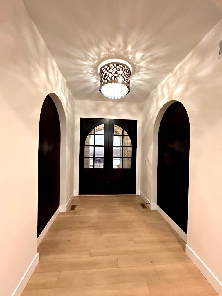 Elegant entryway of a property Pro Sudz prepared for its next chapter, Edwardsville
