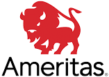 Red bison logo with