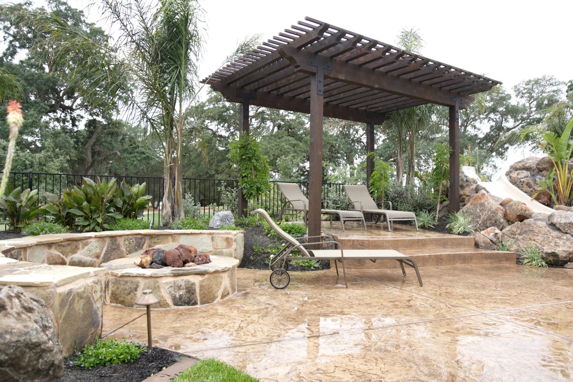 decorative concrete patio in olathe kansas