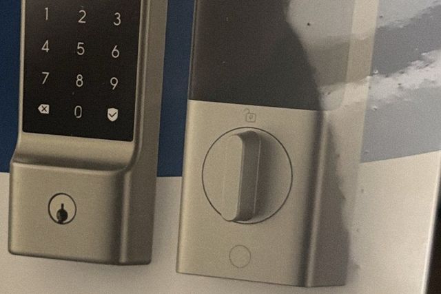 Keypad deadbolt before installation