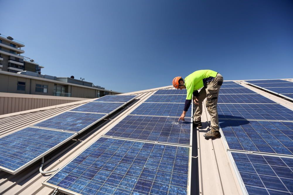 A Roof With A Lot Of Solar Panels — Evolution Solar Kingaroy in Kingaroy, QLD