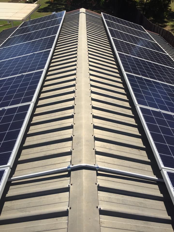A Roof With A Lot Of Solar Panels On It — Evolution Solar Kingaroy in Kingaroy, QLD