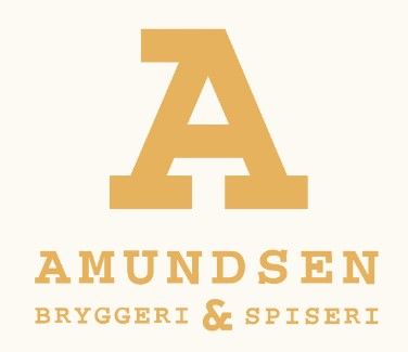 The logo for amundsen bryggeri & spiseri