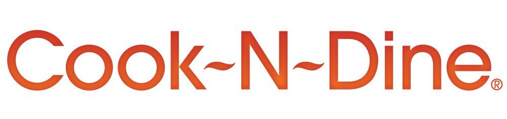 Cook-N-Dine logo in orange with a small cooking pot above the text