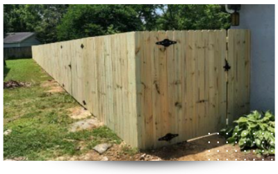 wooden fence