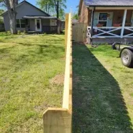 wooden fence