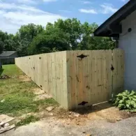 wooden fence