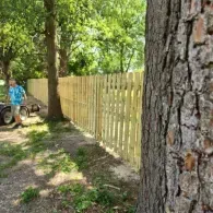 wooden fence