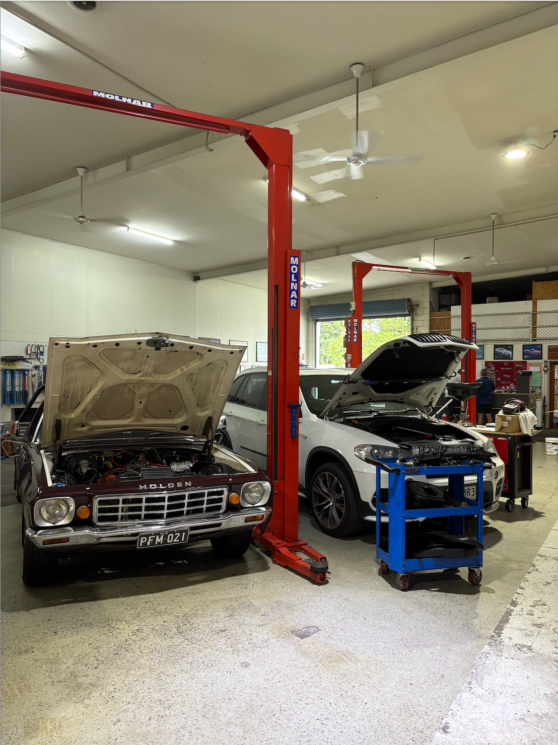 Two Cars being Worked on — Monypenny Mechanical in Bungalow, QLD