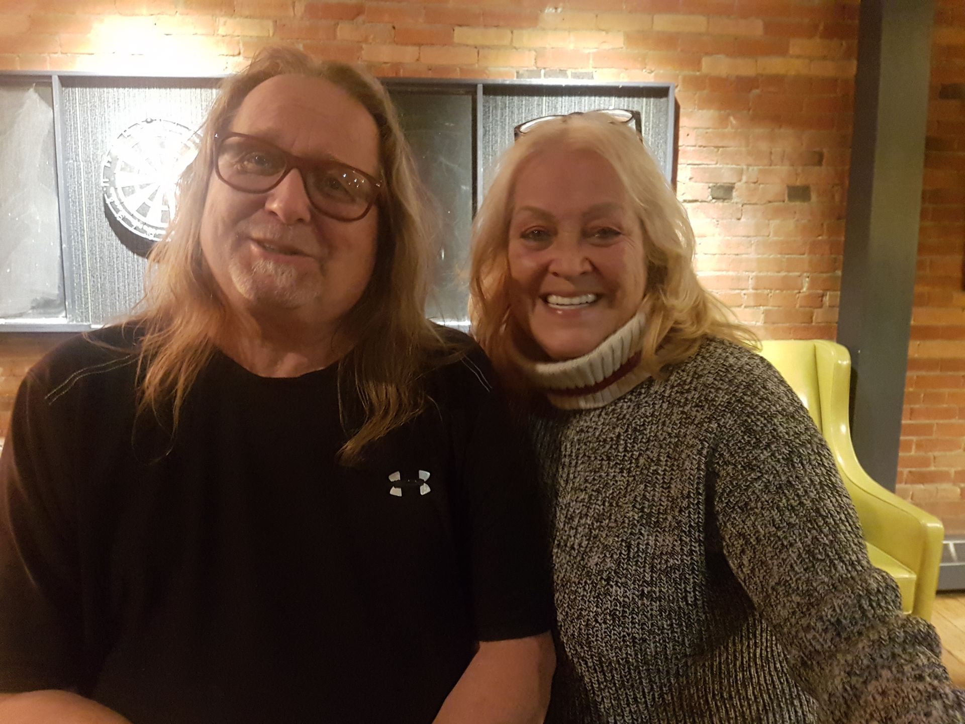 Calgary, AB: Location manager Terry Marsh and friend.