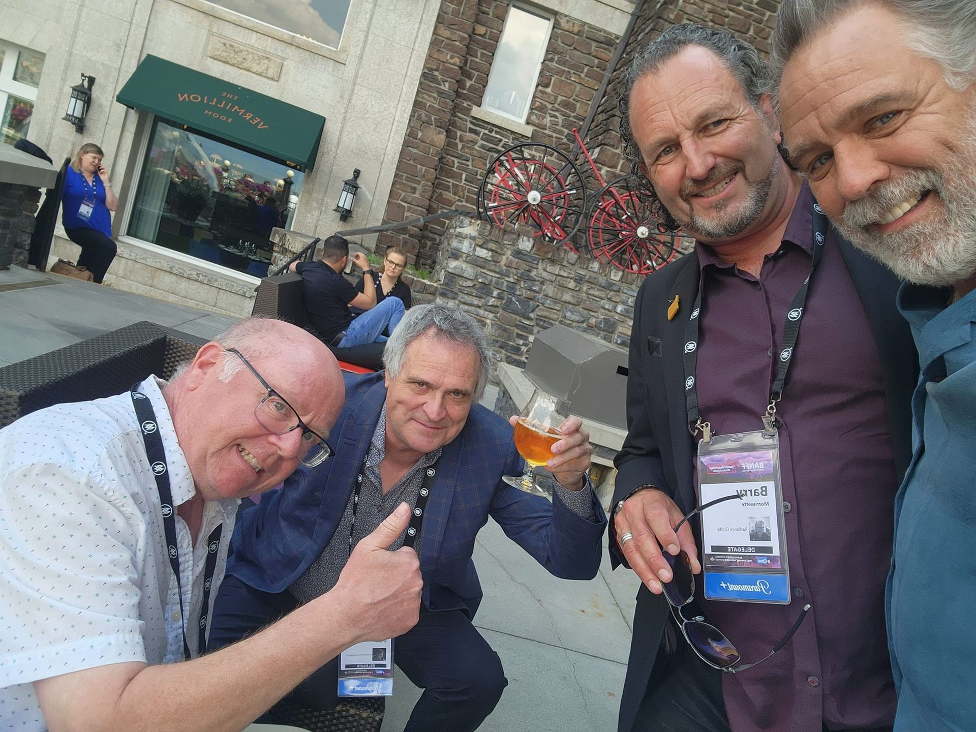Banff World Media Festival: Biil Evans, Dave Schultz, Barry Morrissette with Matt Paproski.