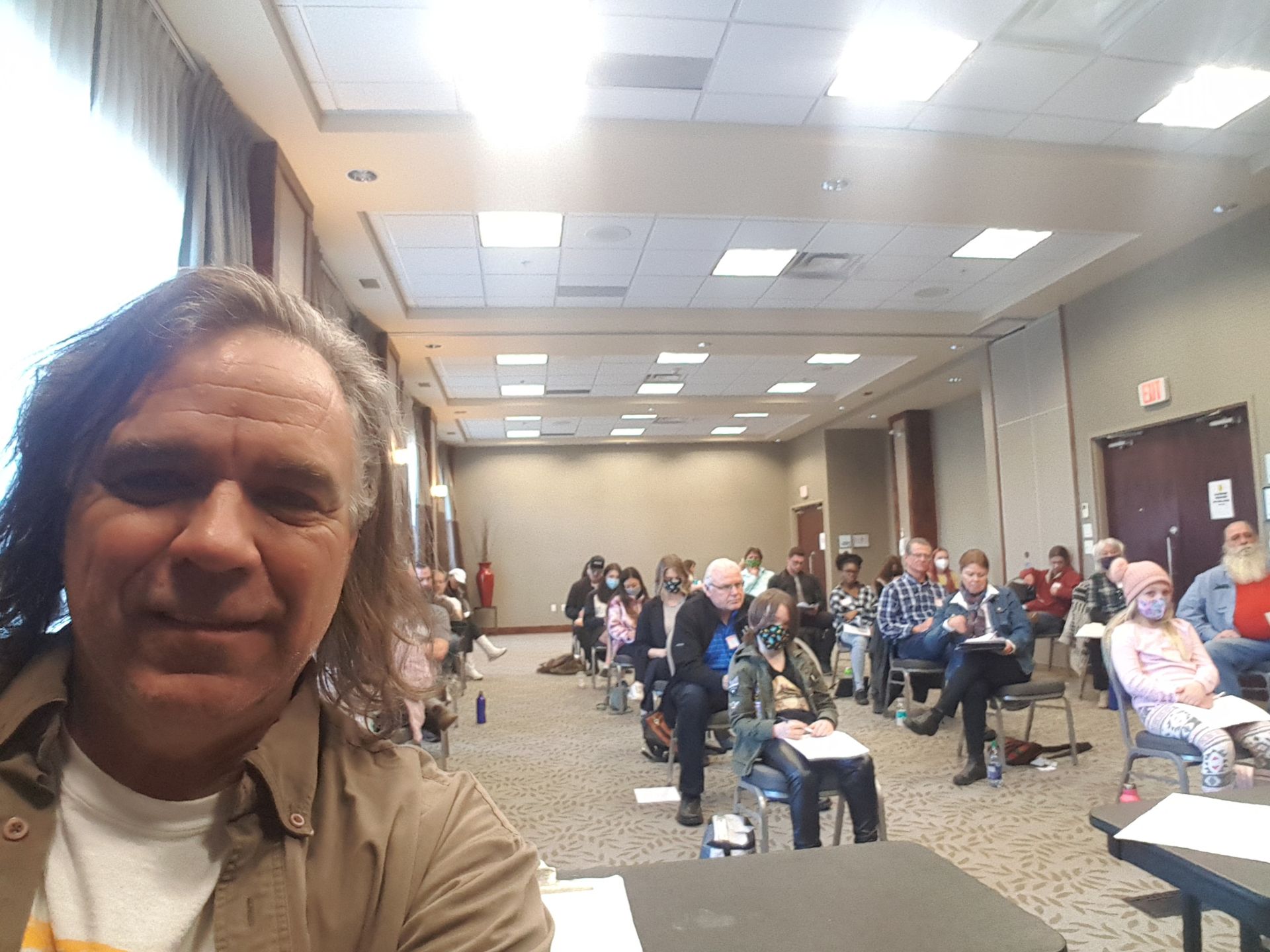 Kelowna, BC: Matt Paproski as guest speaker at workshop with Marcy Dichter.