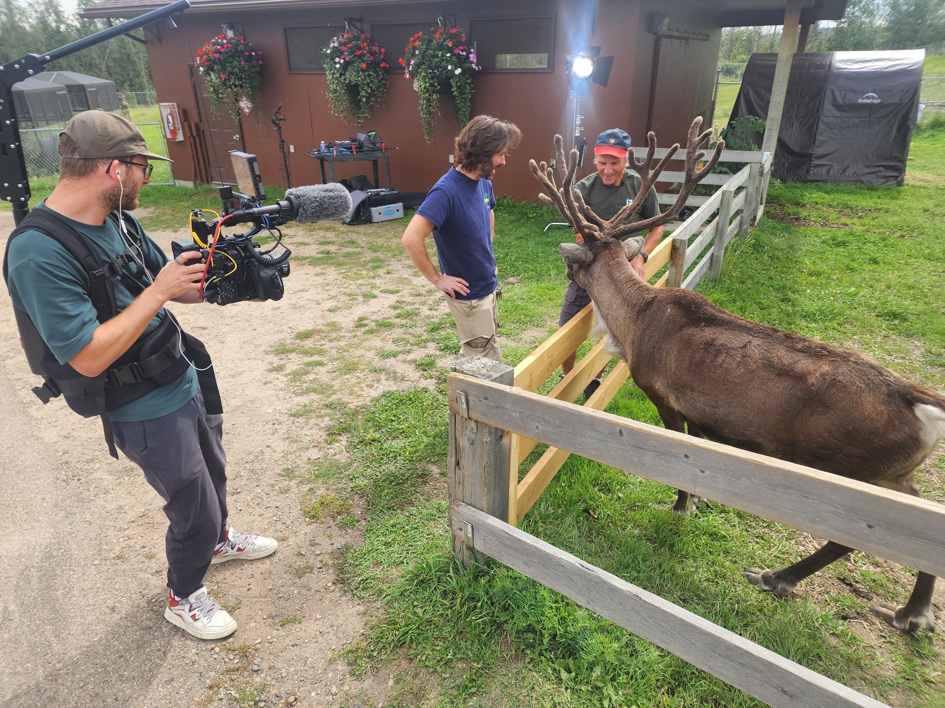 Valley Zoo, Edmonton, AB: DOP David Copithorne, Trevor Hickey, and Dr. Stan Boutin.