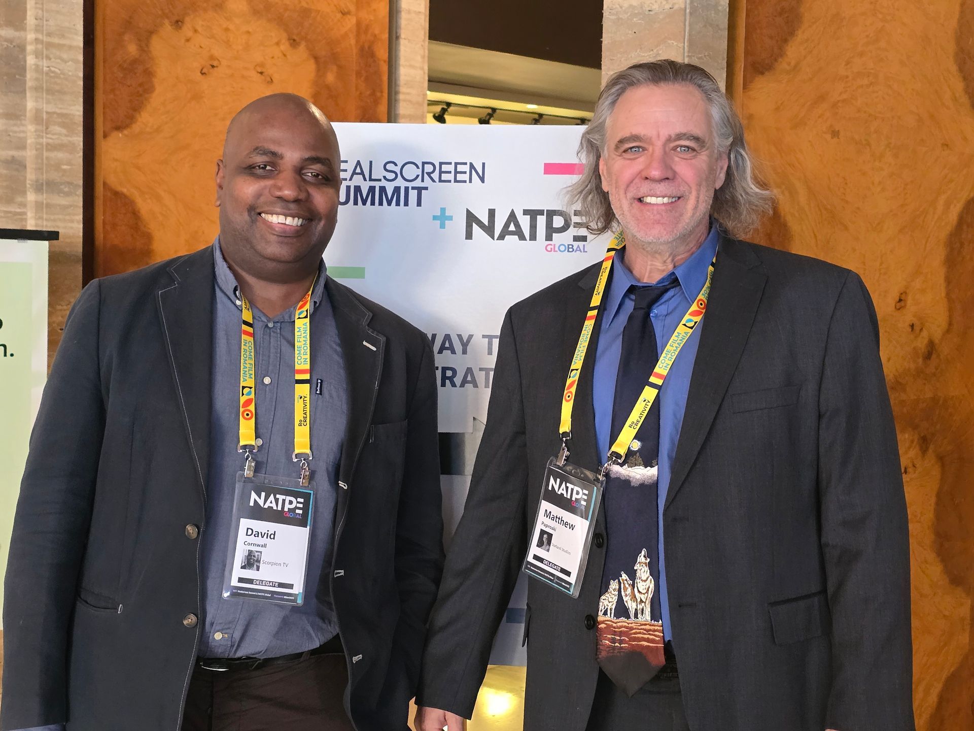RealScreen Summit, Miami, FL: David Cornwall with Matt Paproski.